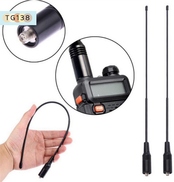 NA-771 Dualband 10W Antenne mit SMA-Female Anschluss für UV5R UV-82 in Schwarz - Bild 1