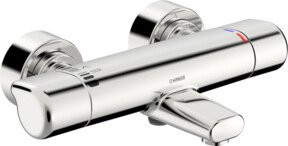 Hansa Wannen-Thermostat HANSACARE AP in Chrom mit Safety Stop und Wasserersparnis - Bild 1