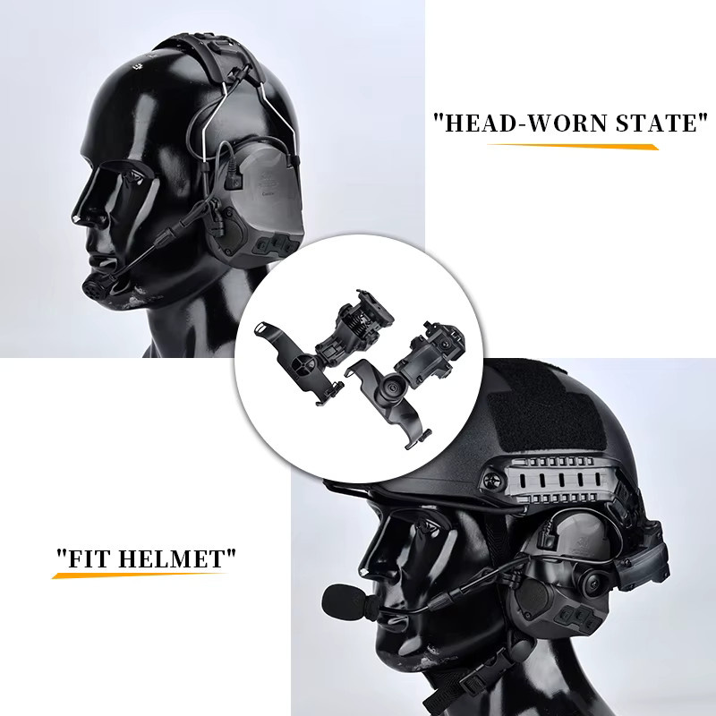 WADSN Taktischer Headset-Adapter für Fast-Helm ARC und Wendy M-LOK Schiene, Schießhalterung kompatibel mit VII - Bild 3