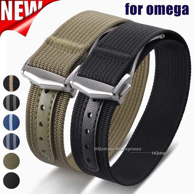 HQstrap Uhrenarmband Nylon, 20 mm, 22 mm, Unisex, Bunt - Bild 1