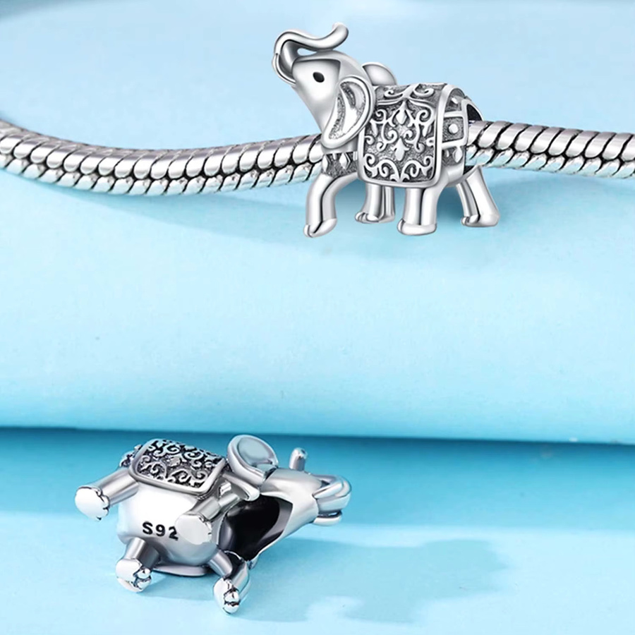 MISEFF Charm-Anhänger 925 Silber, Elefant-Motiv - Bild 2