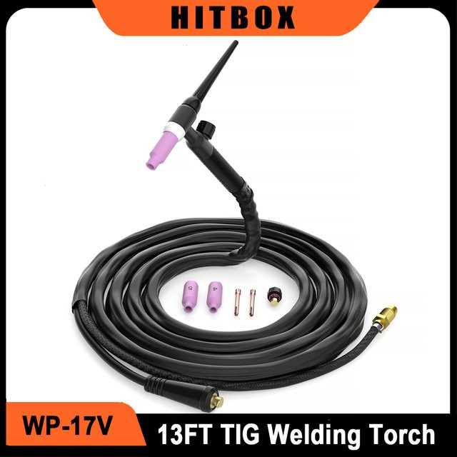 HITBOX WP17V WIG-Schweißbrenner mit 10-25mm2 Schnellkupplung für Argon-WIG-Schweißgeräte - Bild 1