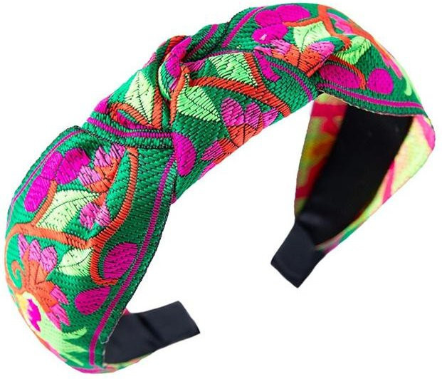 YULIN Stirnband, ethnisch floral bestickt, Damen, Mädchen - Bild 1