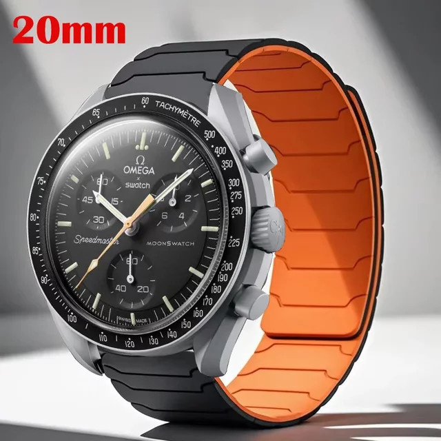 Uhrenarmband Silikon, 20 mm, Unisex - Bild 1