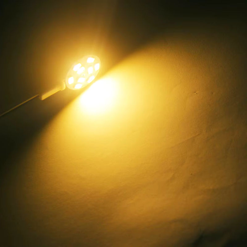 5 Stück YORYZENG Mini G4 LED-Lampen DC 12V 5050 SMD Bi-Pin Kalt-Warmweiß Halogen-Ersatzlampe in Weiß - Bild 3