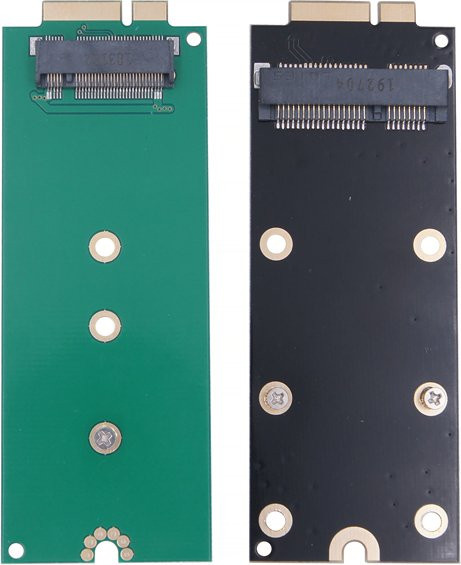 M.2 NGFF mSATA zu 7+17-Pin Adapterkarte für Apple MacBook Pro A1425 A1398 MC975 MC976 MD212 MD213 ME662 ME664 ME665 Laptop-Upgrade - Bild 1