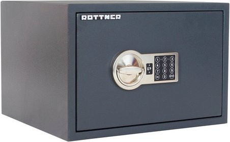 Rottner Tresor Power Safe aus Stahl, anthrazit und schwarz, B: 44,5 cm, H: 30 cm, T: 24 cm - Bild 1