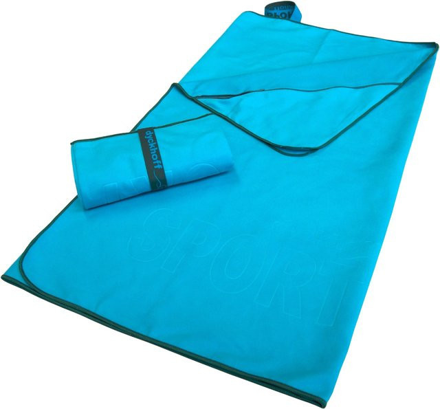 Dyckhoff Sporttuch aus Mikrofaser in Karibik Blau und Türkis, B/B: 80 x 180 cm - Bild 1
