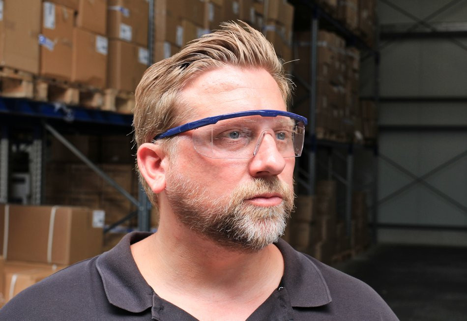 Bügelschutzbrille PROFI von HELMUT FELDTMANN, transparent, EN 166 CE - Bild 1