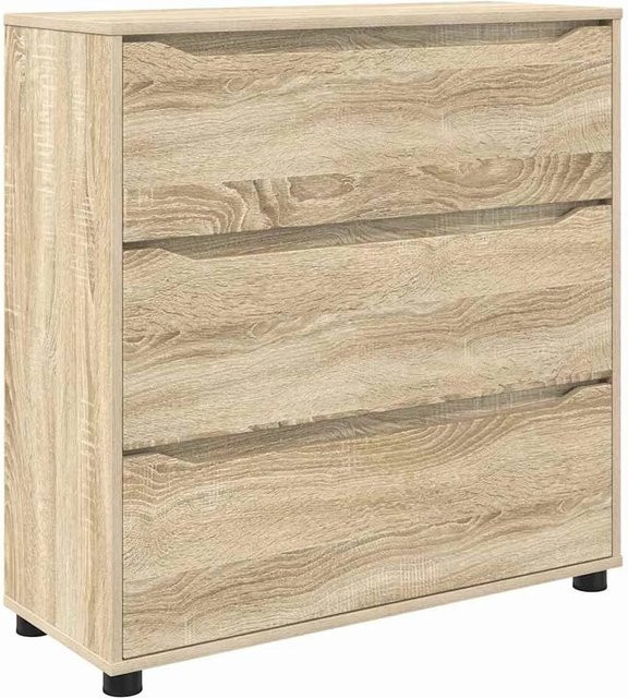 vidaXL Aufbewahrungsschrank Sonoma-Eiche in Beige, B/T/H: 80 x 31 x 81 cm - Bild 1