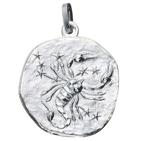 Colfem Anhänger Sternzeichen Skorpion, 925 Silber, matt, Unisex - Bild 1