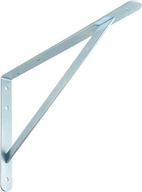 OBI Schwerlastkonsole Samson aus Stahl, verzinkt, Farbe: Silber, Breite: 33 cm, Tiefe: 50 cm - Bild 1