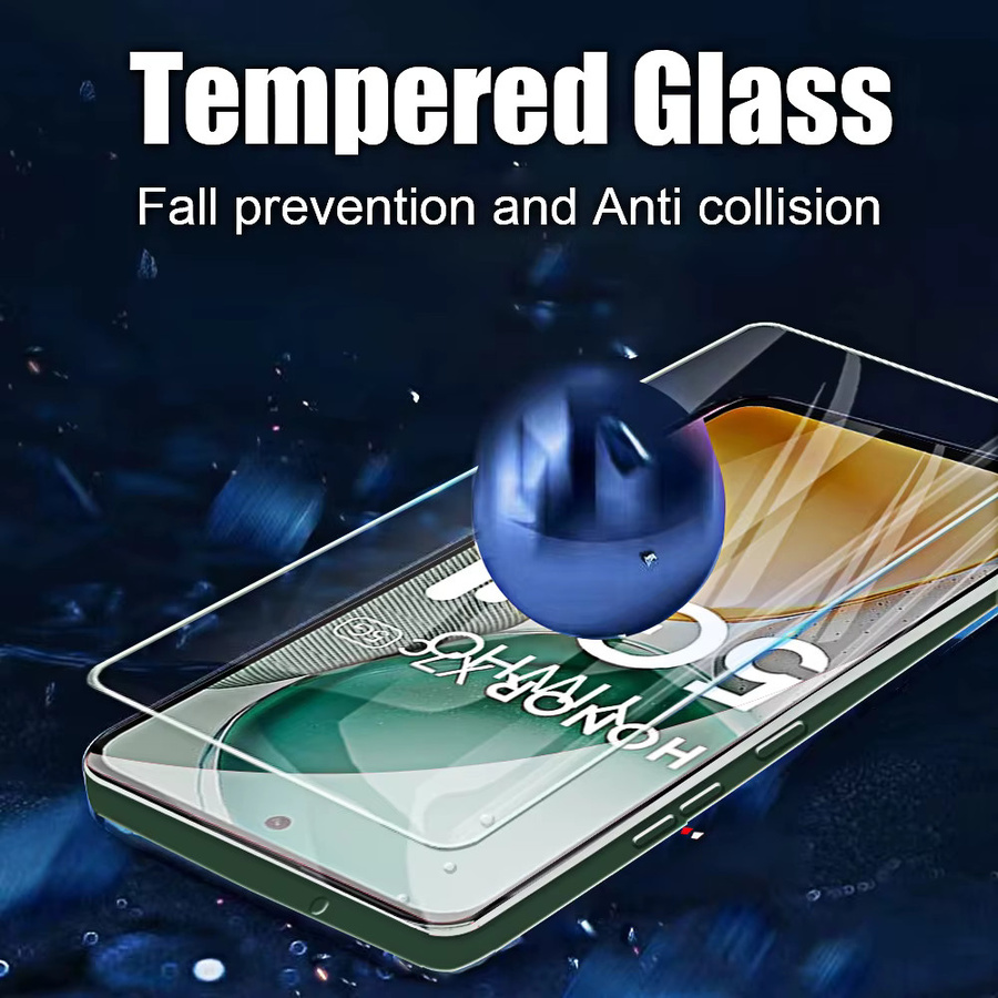 4 Stück Displayschutzfolien aus gehärtetem Glas für Huawei Honor X7d X6c X7c X8c X7b X6b X8b X7a X6a X8a in Transparent mit vollständiger Abdeckung - Bild 3