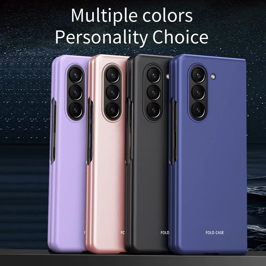 Ultradünne Samsung Galaxy Z Fold 7 6 5 4 3 5G Handyhülle mit Hautgefühl und magnetischer Ladefunktion in Blau - Bild 2