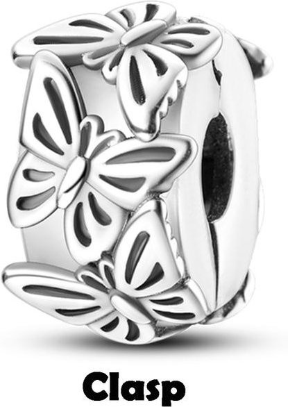 Lily there Spacer Stopper Clip Charms, 925 Silber, Damen - Bild 1