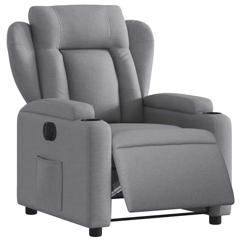Vidaxl Elektrischer Relax-Sessel in Grau mit Stoffbezug im modernen Design - Bild 3