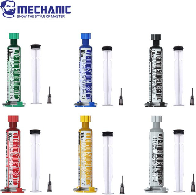 Mechanic 3-in-1 UV-Lichthärtung Lötmaske und Tinte in Grün für BGA und Leiterplatten-Reparaturen - Bild 1
