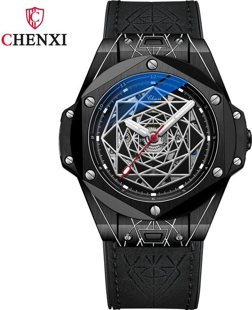 CHENXI Armbanduhr, Automatik, Aluminiumlegierung, Grau, Herren - Bild 1