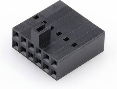 Molex Buchsengehäuse-Kabel Schwarz, 12 Polzahl, Rastermaß: 2.54mm, 22552122 - Bild 1