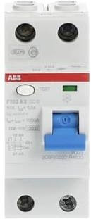 ABB F202AS-63/0,5 FI-Schutzschalter RCD 63A 230V in Weiß - Bild 1