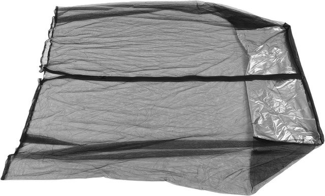 KaiSai Netzstuhlabdeckung mit wasserdichtem Sonnendach und Reißverschluss in Schwarz aus Polyester - Bild 1