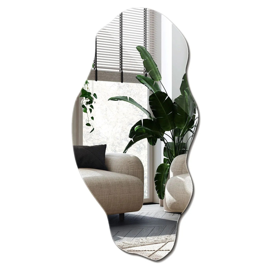 Wallfluent Boho Wandspiegel in organischer Form, B/H: 45 x 90 cm - Bild 2