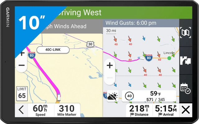 Garmin Dezl LGV1020 Truck GPS mit Wi-Fi in Schwarz für Europa und Südafrika - Bild 1