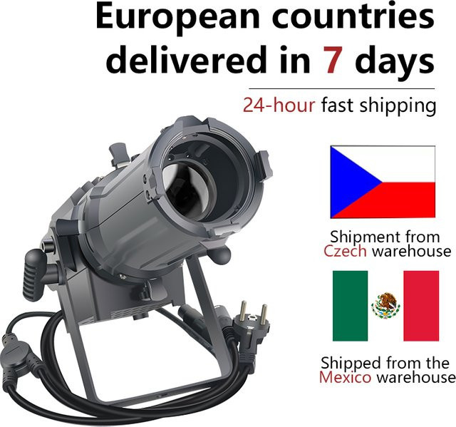 Mini 100W DMX LED Zoom Profile Spotlight mit Gobo-Funktion für Studio, DJ und Club - Bild 1