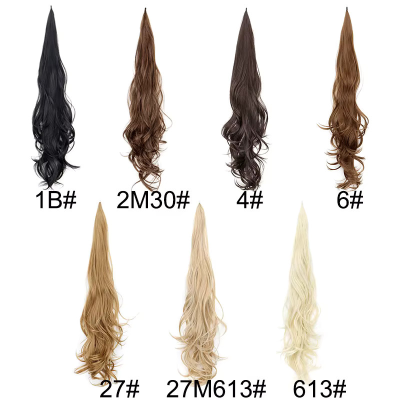 WIGSIN Haarteil Pferdeschwanz, lockige Wellen, 32 Zoll, Damen - Bild 1