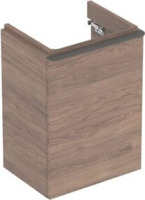 Geberit Handwaschbeckenunterschrank Smyle Square in Holz Nikk, Braun, B/H/T: 44,2 x 61,7 x 35,6 cm - Bild 1