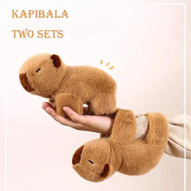 Yiran Health & Beauty Capybara Slap-Armband Handgelenkpuppe, Plüschtier, ab 14 Jahren - Bild 1