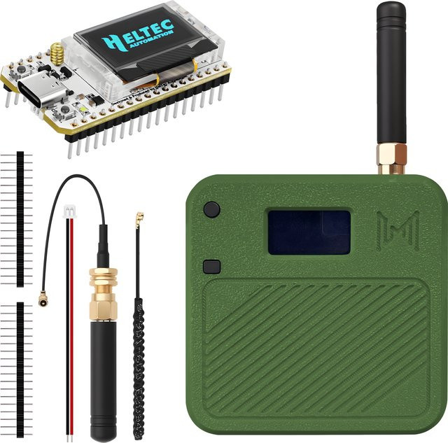 Heltec V3 ESP32 LoRa 32 Dev-Board-Kit Gehäuse mit OLED, USB-C, WiFi und Bluetooth in Blau - Bild 1