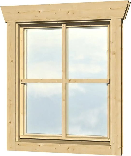 SKANHOLZ Einzelfenster aus Fichtenholz in Natur, B/H: 57,5 x 70,5 cm - Bild 1
