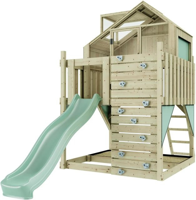 OutdoorToys Stelzenhaus Meteorit in Mintgrün aus Holz - Bild 1