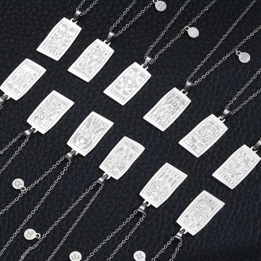 Erpels Halskette, quadratische Anhänger, Silber, Damen - Bild 3
