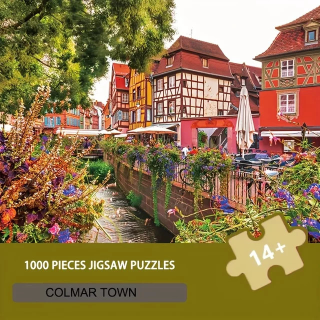 MaxRenard Komma Town Puzzle, 1000 Teile, ab 14 Jahre - Bild 1