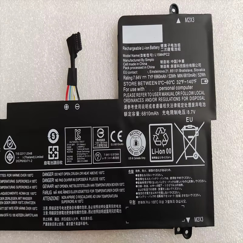 Lenovo Akku für IdeaPad Yoga 710 14ISK ISI IFI 14IKB 15ISK 15IKB in Schwarz - Bild 2
