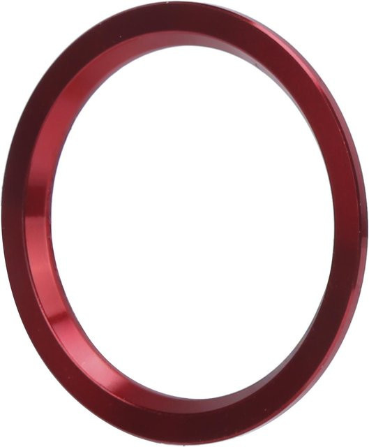Igeteck Zündknopf Abdeckung Start Stopp Ring Zierleiste aus Aluminiumlegierung für Audi A4 A5 A6 Q5 in Rot und Schwarz - Bild 1