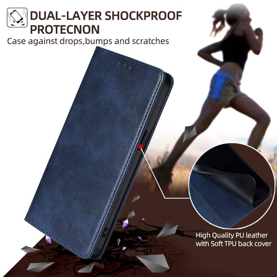 Mehrfarbige Business Schutzhülle aus Leder mit Magnetverschluss für OPPO A80 A60 A59 A40 A3 Pro - Bild 5