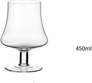 Kristall Brandy-Schwenker von Yiran Furniture, Whisky-Kelch mit schmaler Taille, 610 ml, Schwarz - Bild 1