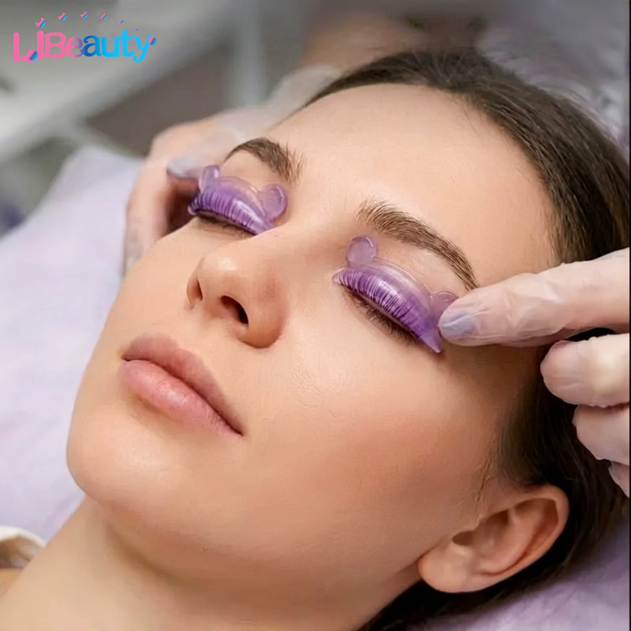 Libeauty Wimpernperm-Stäbchen, 4 Paar, L-Curl, Silikon, Unisex - Bild 3