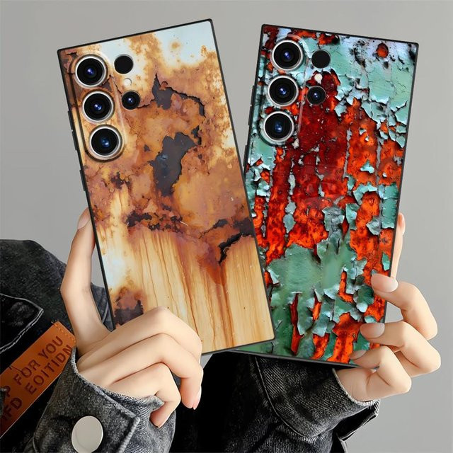 Handyhülle im Retro-Rost-Design für Samsung Galaxy Modelle, Multicolour - Bild 1