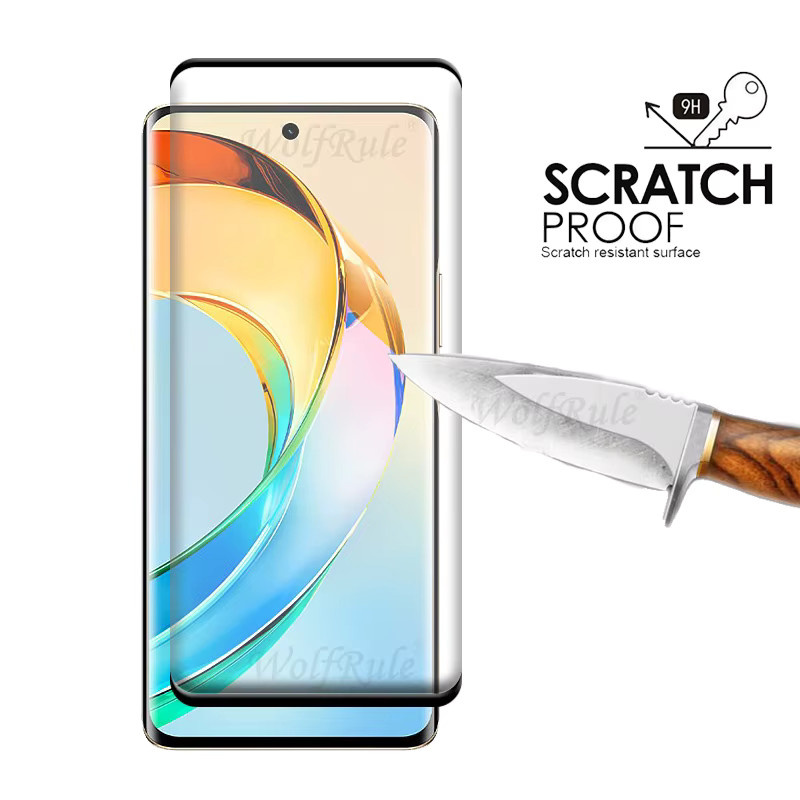 4-in-1 Schutzset für Honor Magic 6 Lite mit gehärtetem Glas Display-Schutz und Objektiv-Glas in Transparent - Bild 2