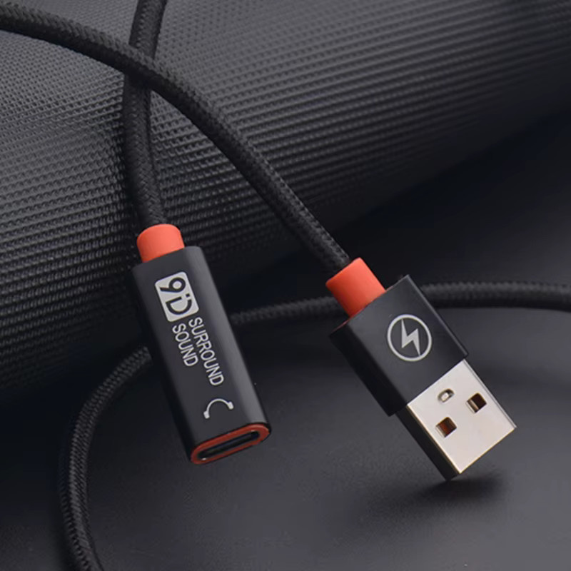 USB A auf USB C Verlängerungskabel mit 5 Gbit/s Datenübertragung, geflochtenes Nylon, Schwarz - Bild 2