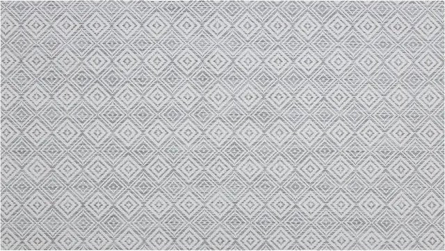 KARAT Outdoor Teppich Modica Wetterfest für Terrasse und Garten in Weiß und Grau mit geometrischem Design, B/T: 60 x 500 cm - Bild 1