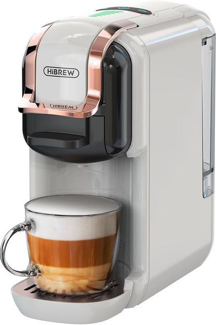HiBREW H2B 5-in-1 Mehrsystem-Kaffeemaschine mit 20 Bar Druck und Cold Brew Funktion in Weiß - Bild 1