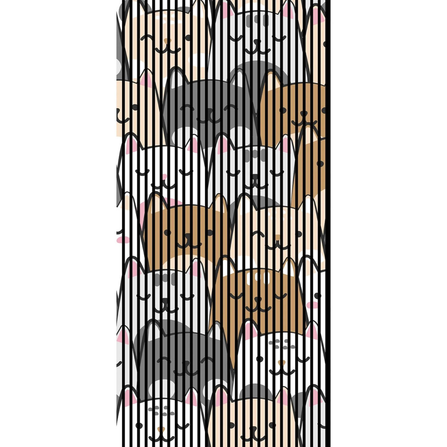 FN Acustico Akustikplatte Kitty 1 in Bunt aus PET und MDF mit Klebefolie, H x B x T: 240,0 x 113,3 x 1,9 cm - Bild 2