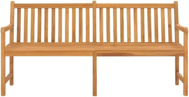 vidaXL Gartenbank aus Teak-Massivholz in Braun, B/T/H: 180 x 60 x 90 cm - Bild 1