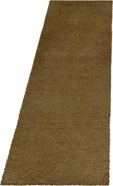 Hochflorteppich SPREE von Kadima Design, einfarbig, Gold, B: 80 cm, L: 250 cm, H: 3 cm - Bild 1