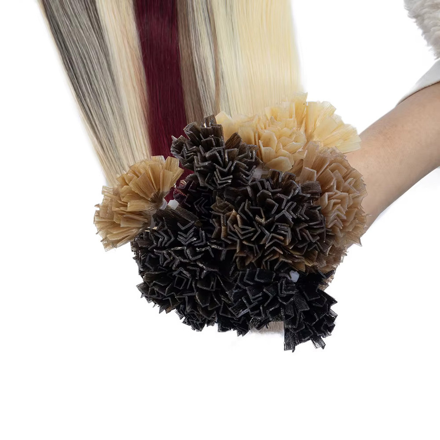 Boymia K-Tip Haarverlängerungen Echthaar, Keratin Hot Fusion, Glatt - Bild 3